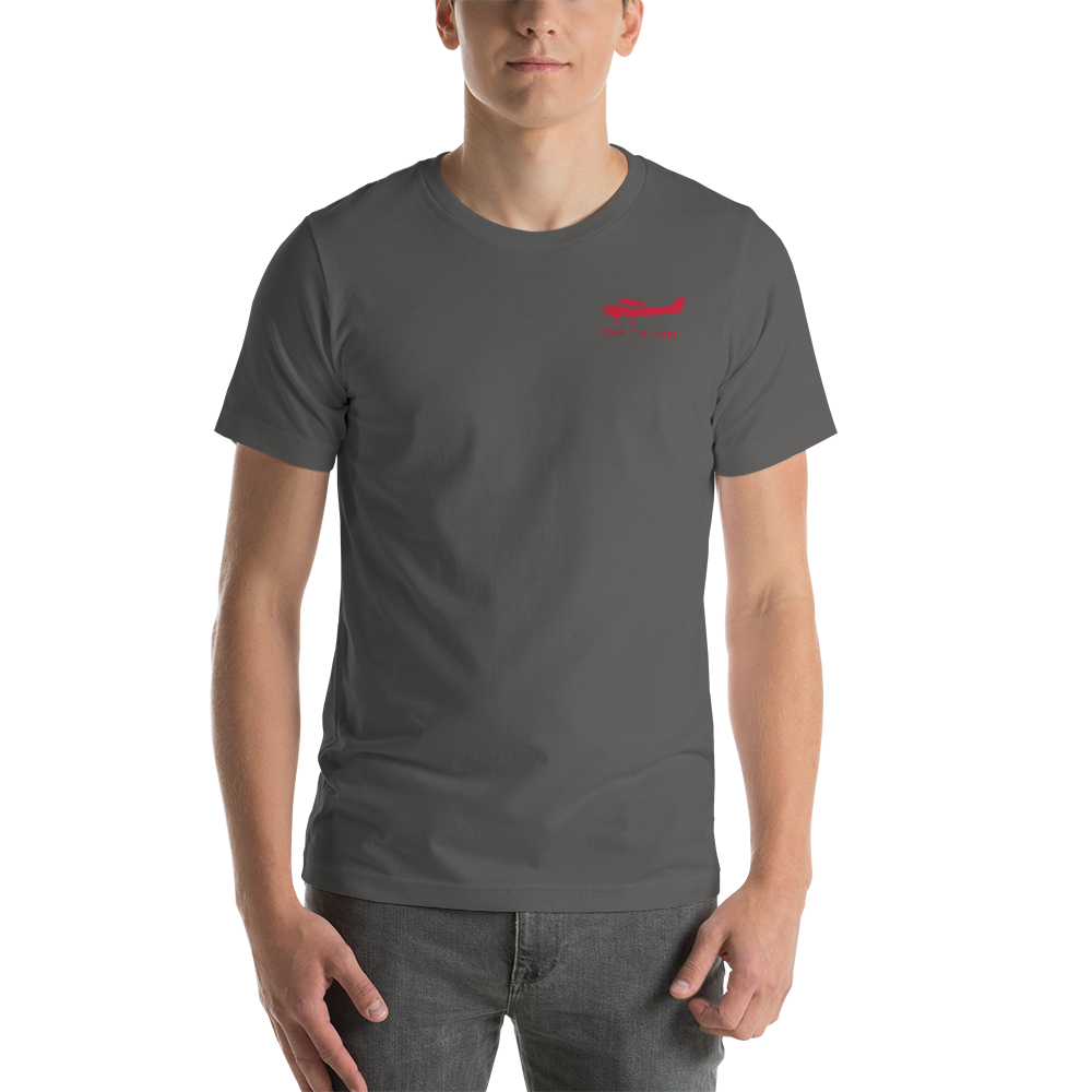 Cessna 172 Pilots' (red) customizable t-shirt