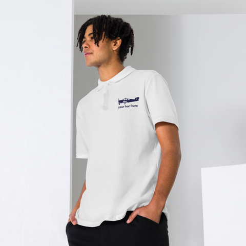Beech Pilots customizable embroidered all cotton piqué polo shirt