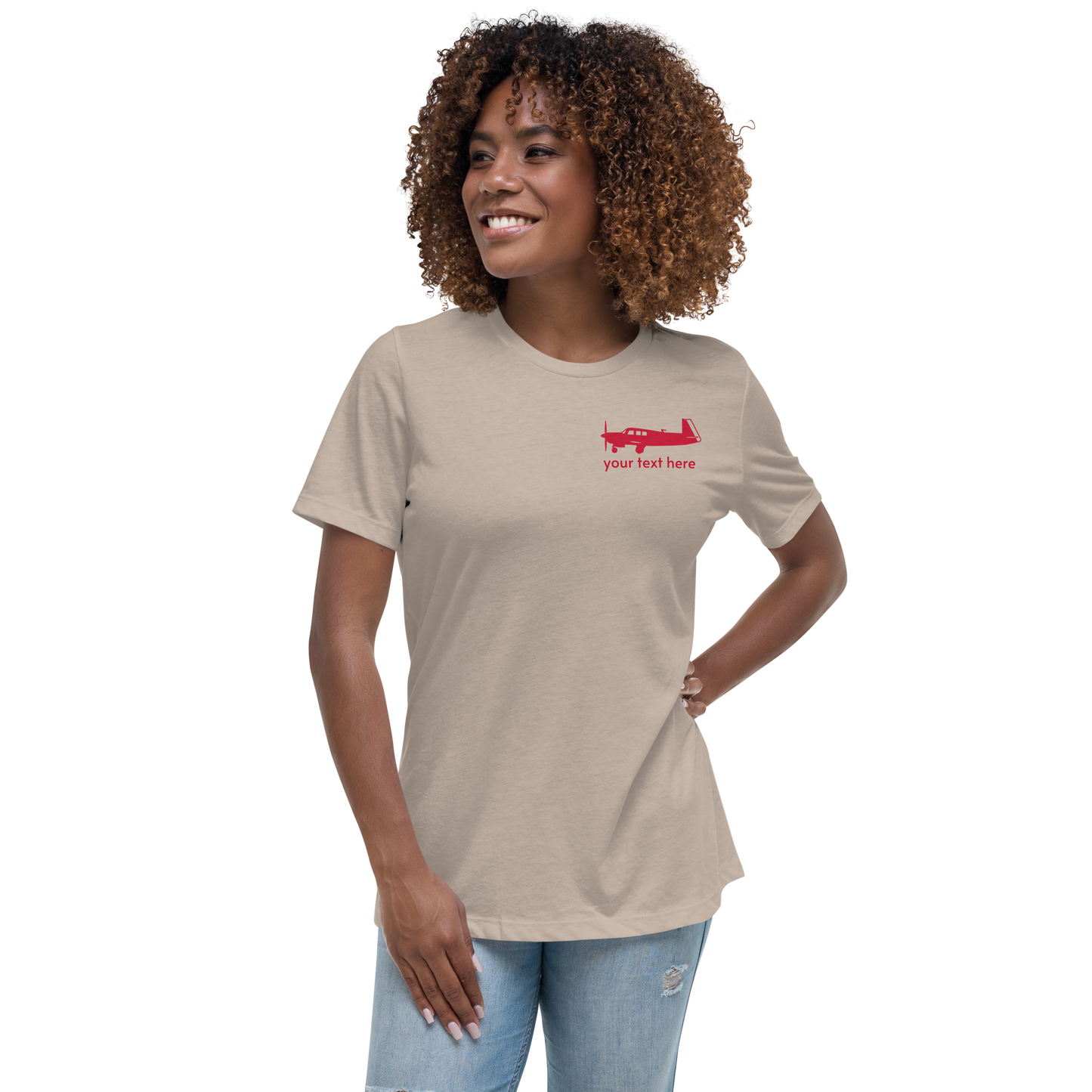 M20 Female Pilot's Customizable Printed T-Shirt