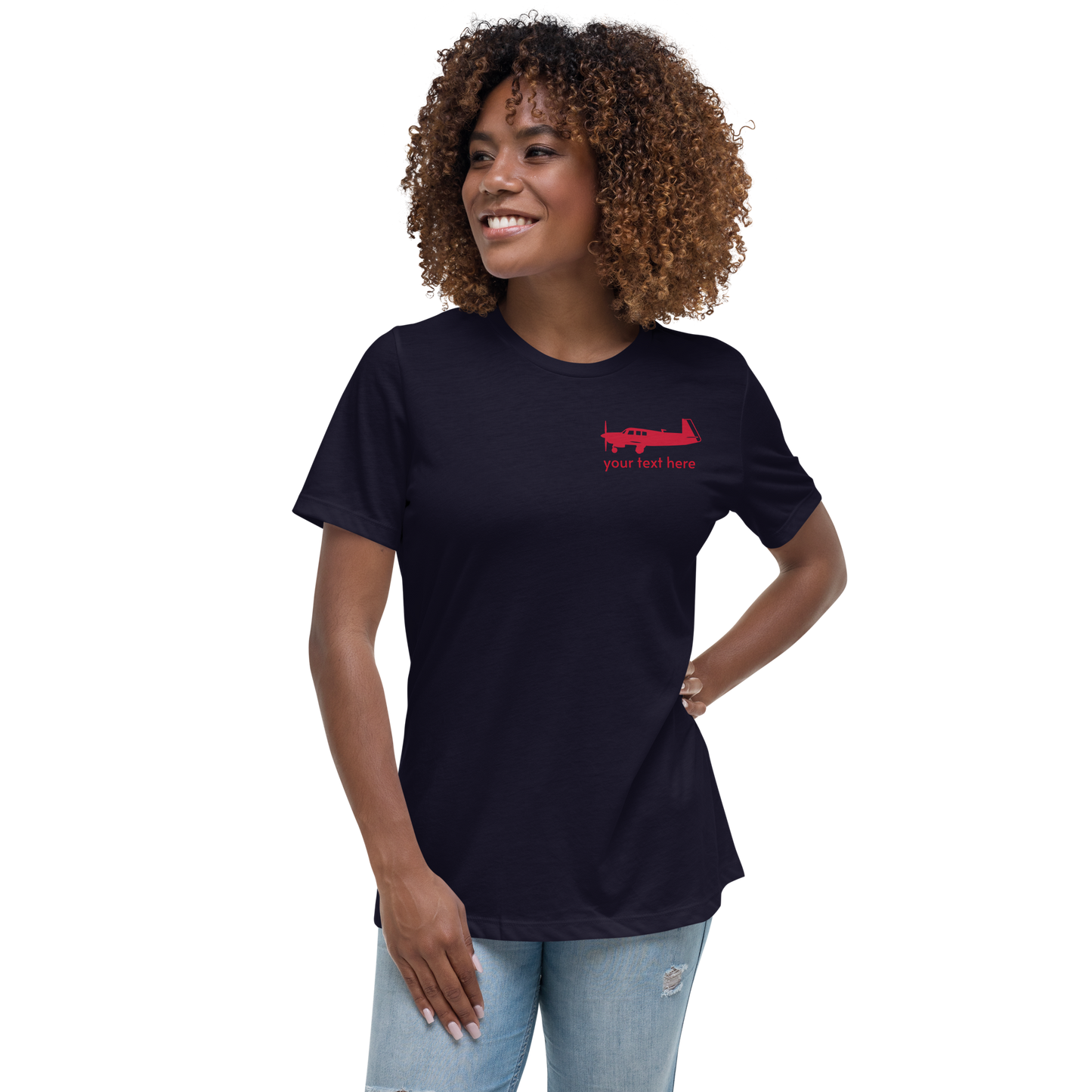 M20 Female Pilot's Customizable Printed T-Shirt