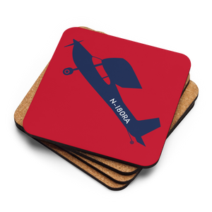 C180 Pilots' Customizable Cork-back Coaster