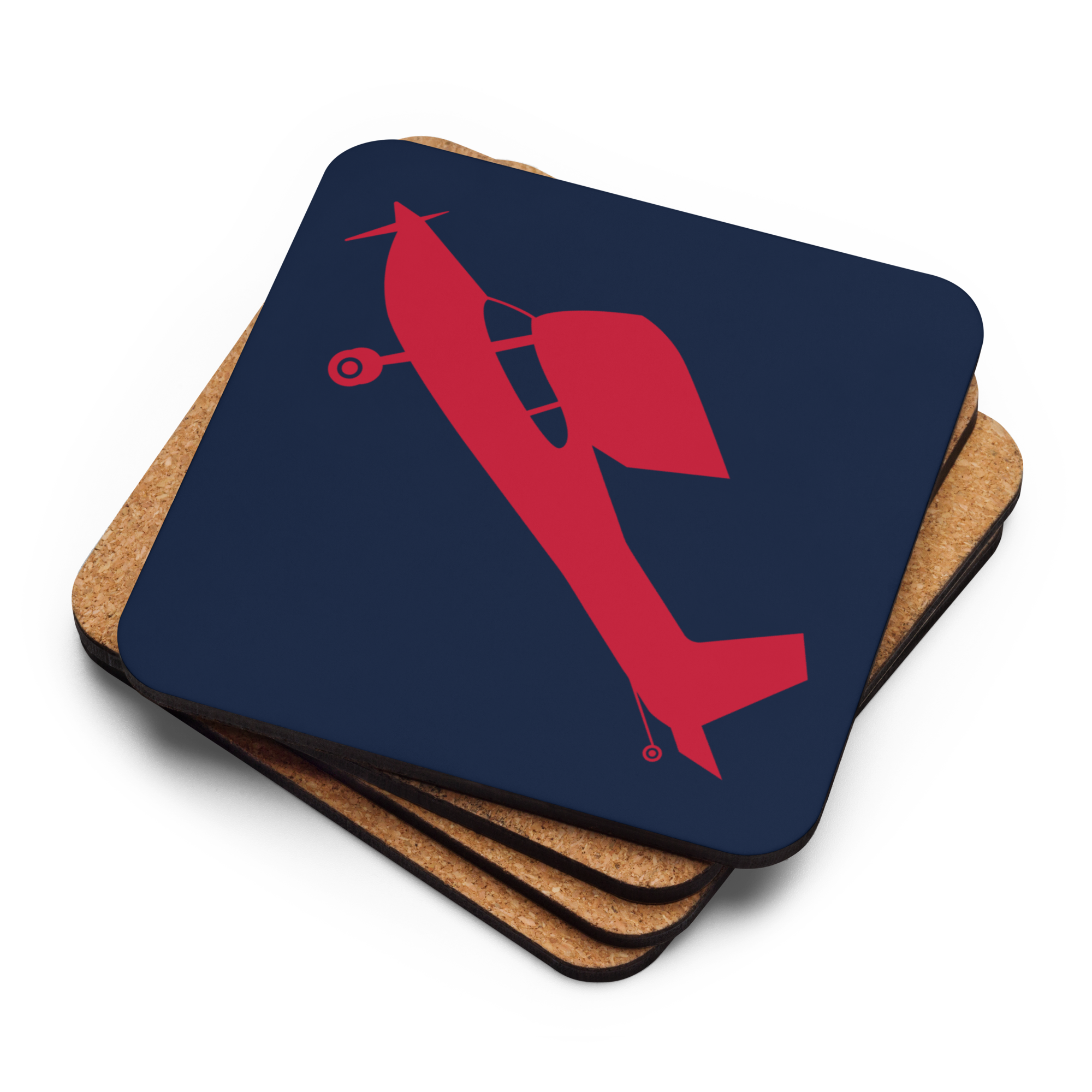 C180 Pilots' Customizable Cork-back Coaster