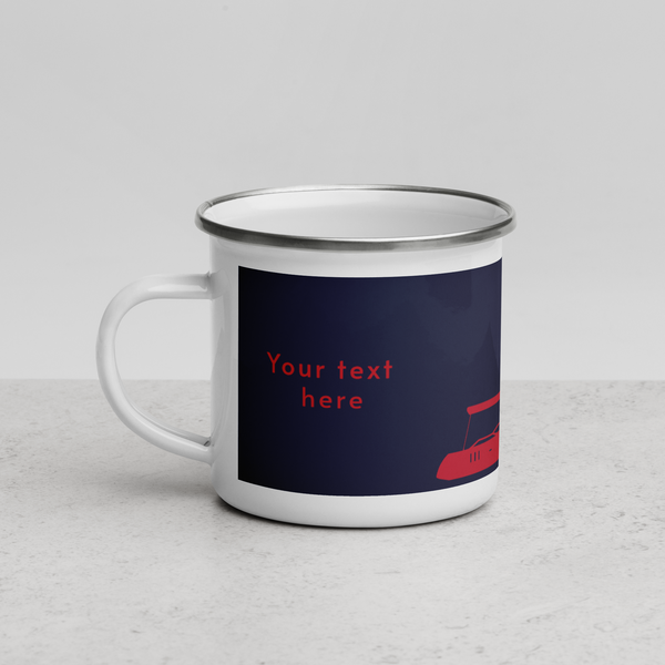 Mariners Place an Oyster on a Metal Mug (Customizable example only)