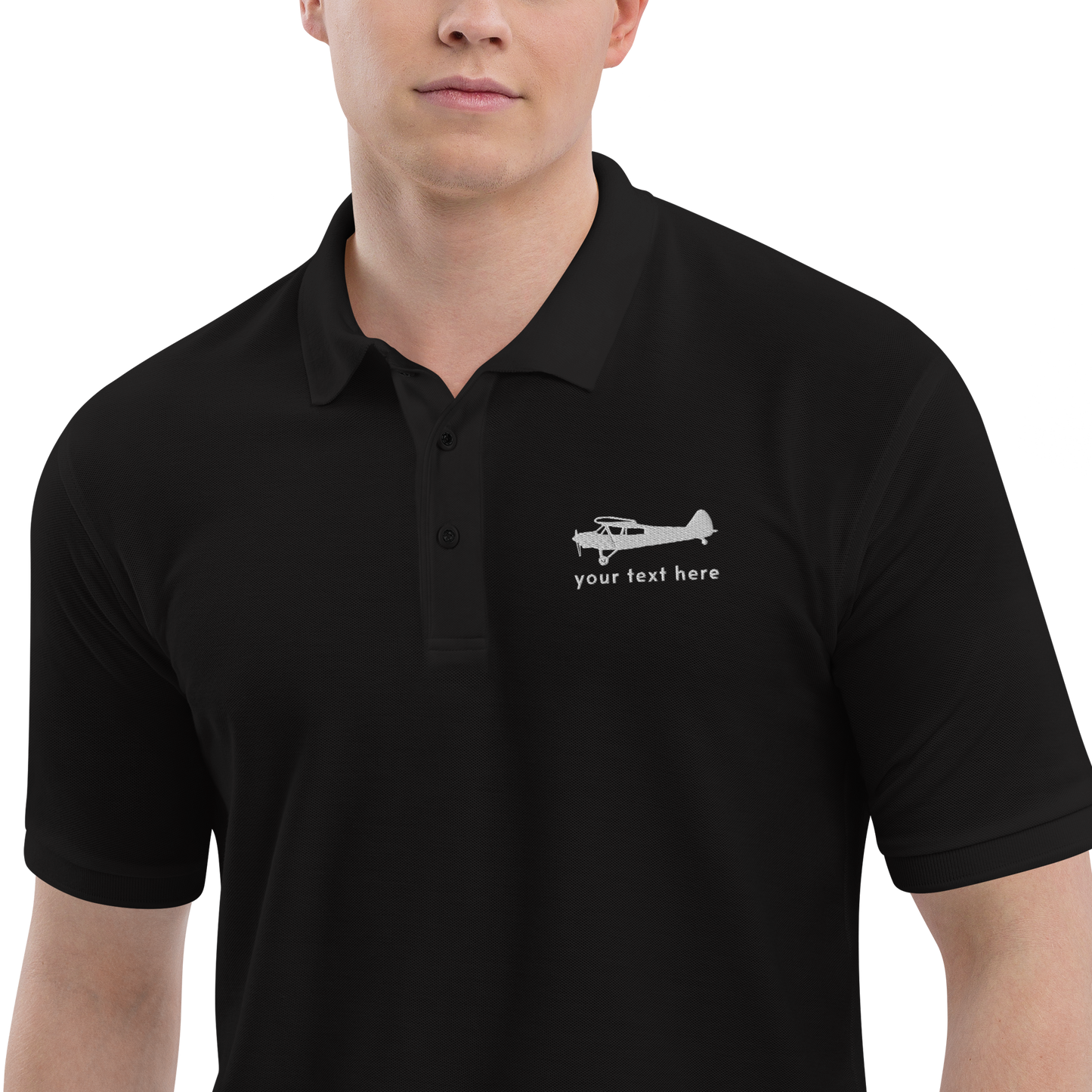 Super Cub Pilots' Customizable Embroidered Polo Shirt