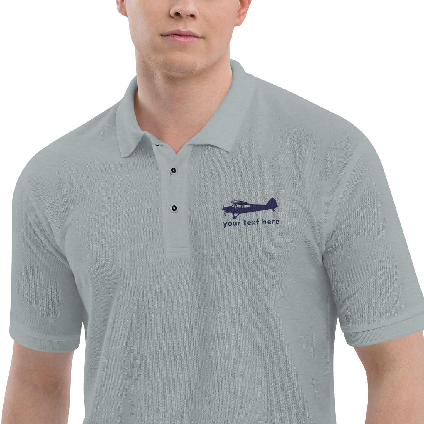 Super Cub Pilots' Customizable Embroidered Polo Shirt