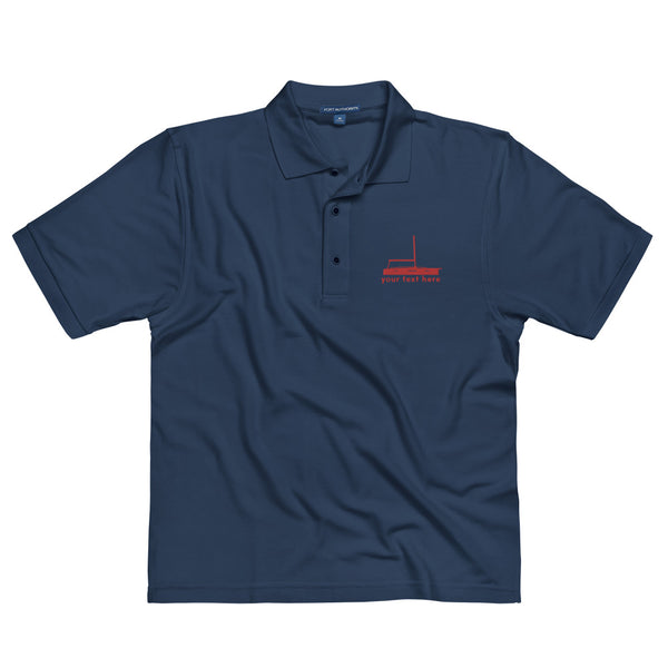 Mariners Customizable Embroidered Design on Polo Shirt