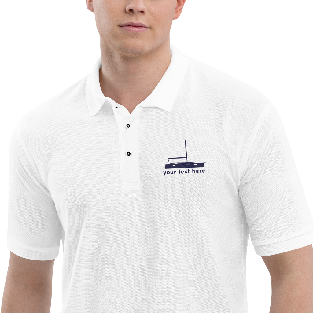 Mariners Customizable Embroidered Design on Polo Shirt – Planes & Sails