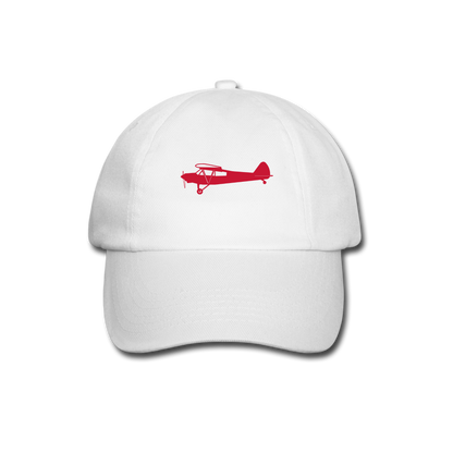 PIPER SUPER CUB PILOTS' CUSTOMIZABLE CAP - white/white