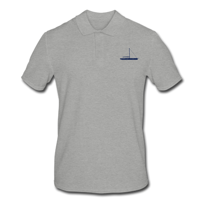 GRAND SOLEIL OWNERS' CUSTOMIZABLE POLO SHIRT - heather grey