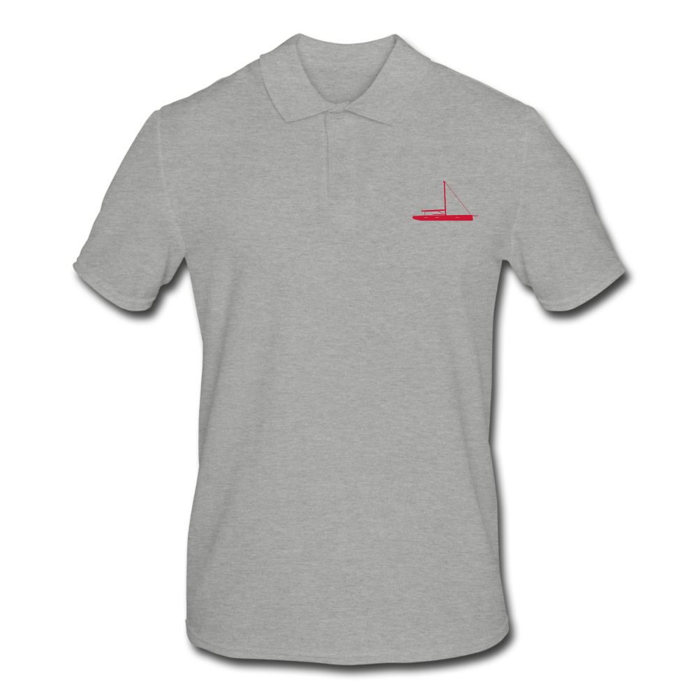 GRAND SOLEIL OWNERS' CUSTOMIZABLE POLO SHIRT - heather grey