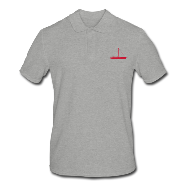 GRAND SOLEIL OWNERS' CUSTOMIZABLE POLO SHIRT - heather grey