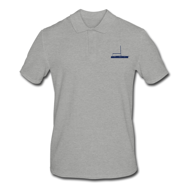 JEANNEAU OWNERS' CUSTOMIZABLE POLO SHIRT - heather grey