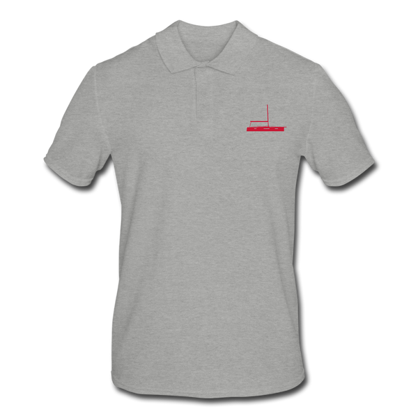 OYSTER MARINERS' CUSTOMIZABLE POLO SHIRT - heather grey