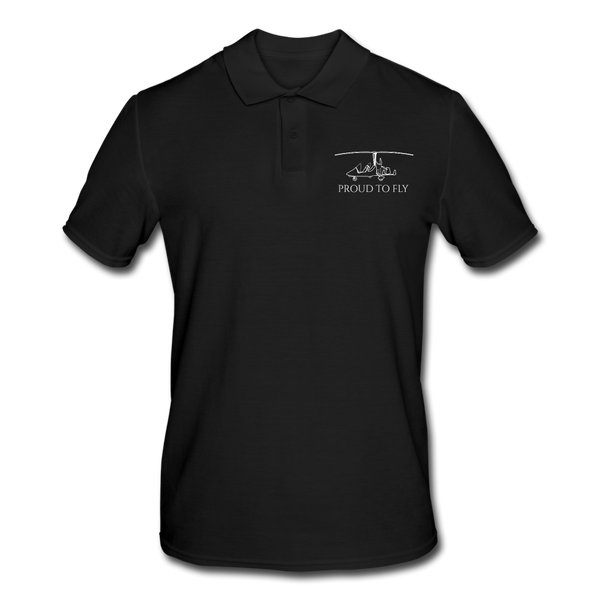 GYRO PILOTS PROUD TO POLO SHIRT - black