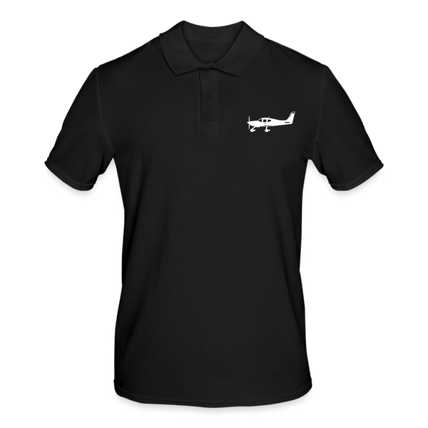 CIRRUS PILOTS' CUSTOMIZABLE POLO SHIRT - black