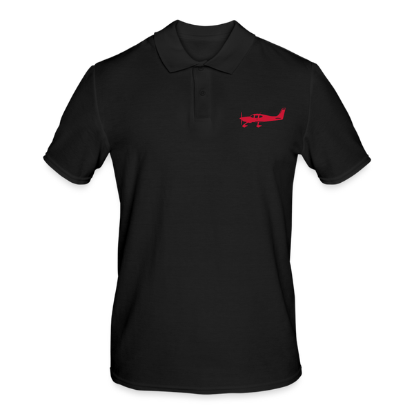 CIRRUS PILOTS' CUSTOMIZABLE POLO SHIRT - black