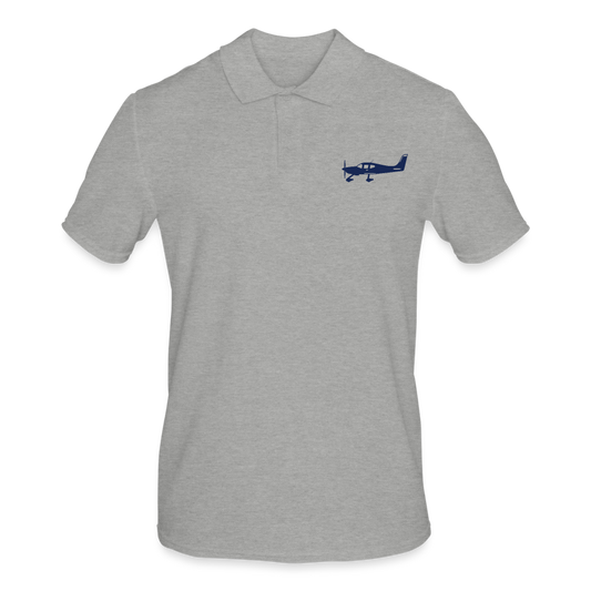 CIRRUS PILOTS' CUSTOMIZABLE POLO SHIRT - heather grey