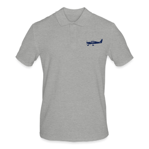 CIRRUS PILOTS' CUSTOMIZABLE POLO SHIRT - heather grey