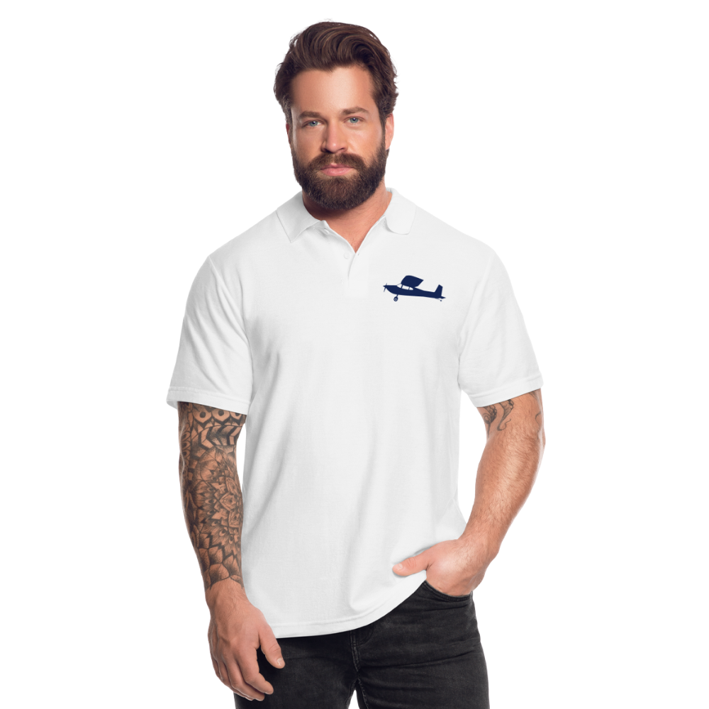 C180 Pilots' Customizable Polo Shirt - white