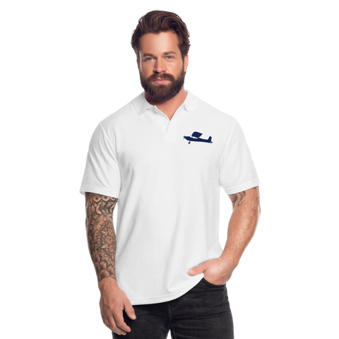 C180 Pilots' Customizable Polo Shirt - white