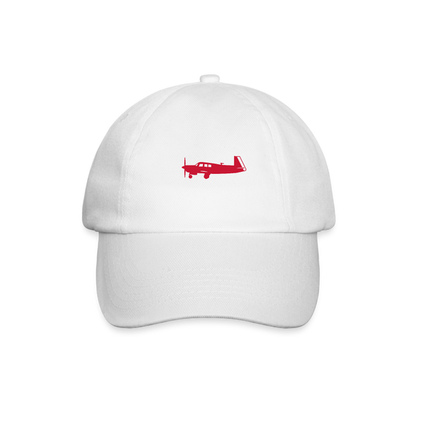 MOONEY PILOTS' CUSTOMIZABLE CAP - white/white