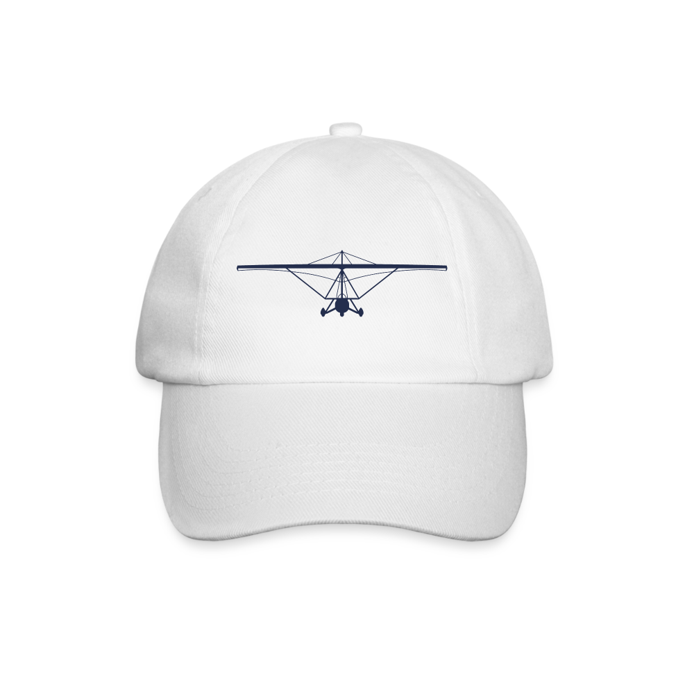  Pilots' wear : Navy blue customizableweight shift aircraft design centered on a white cap 