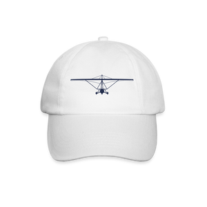  Pilots' wear : Navy blue customizableweight shift aircraft design centered on a white cap 