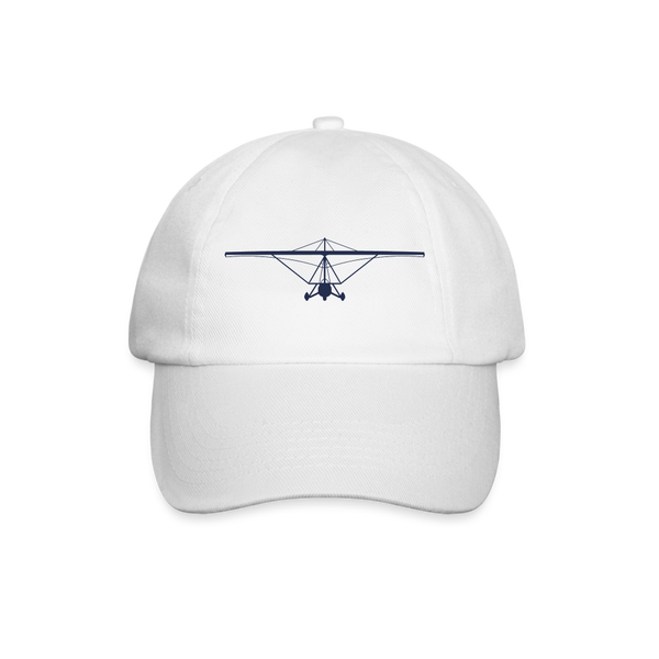  Pilots' wear : Navy blue customizableweight shift aircraft design centered on a white cap 